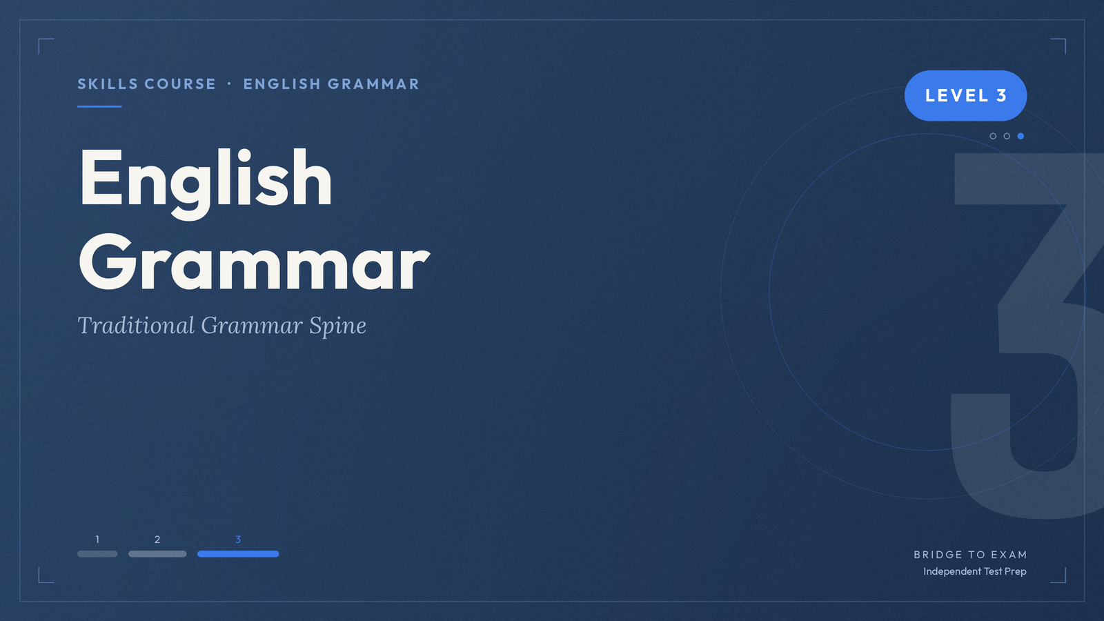 English Grammar Level 3 - Traditional Grammar Spine course preview