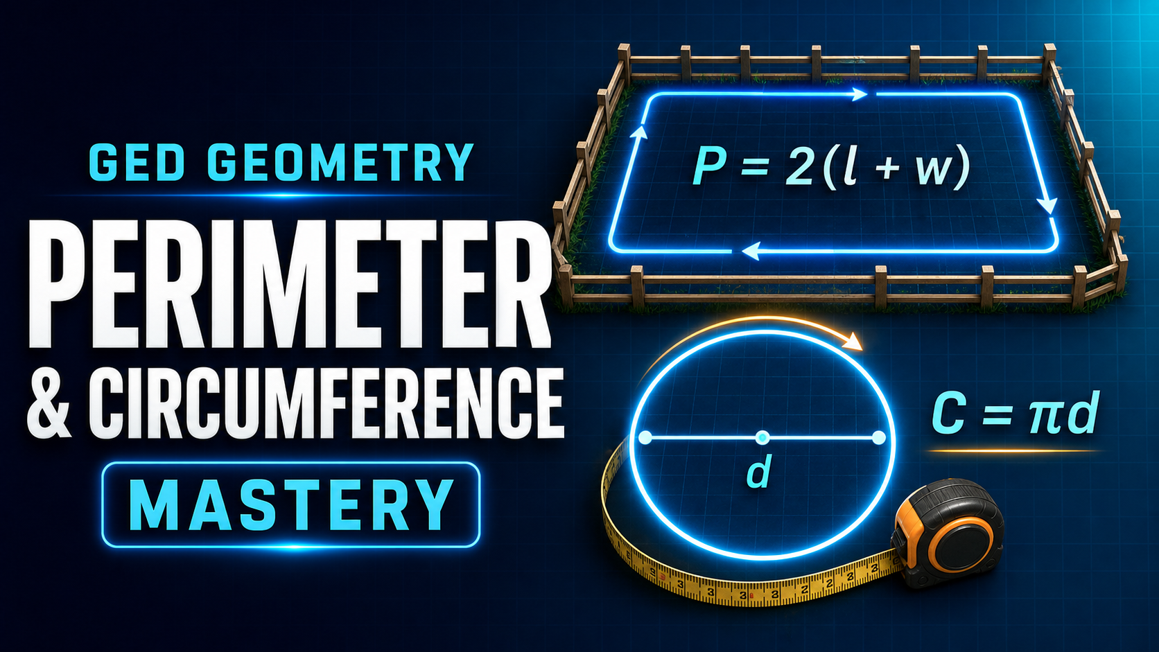 GED® Geometry: Perimeter and Circumference course preview