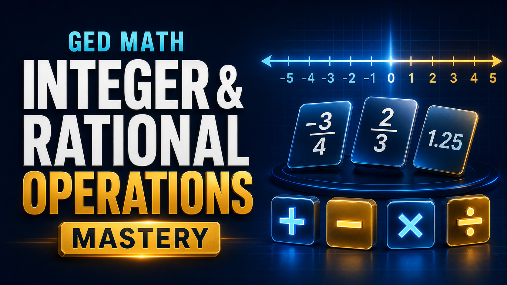 GED® Integer and Rational Number Operations course preview